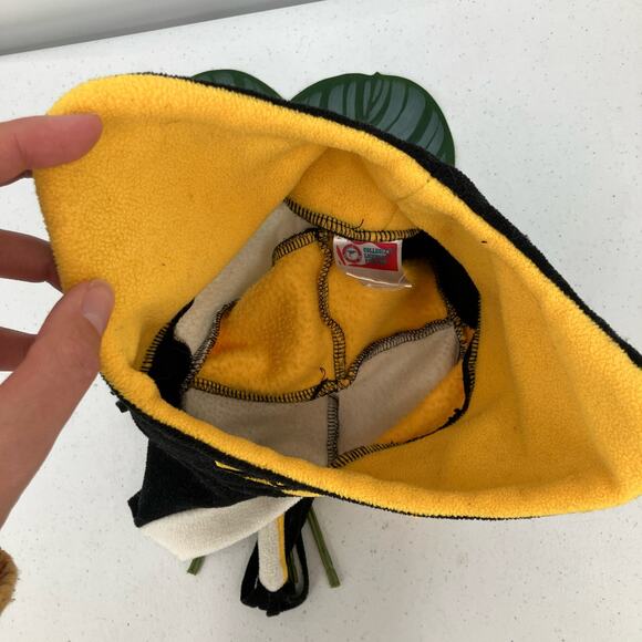 Fan Favorite Iowa Hawkeye University Yellow Black White Embroidered Jester Hat - Picture 7 of 7